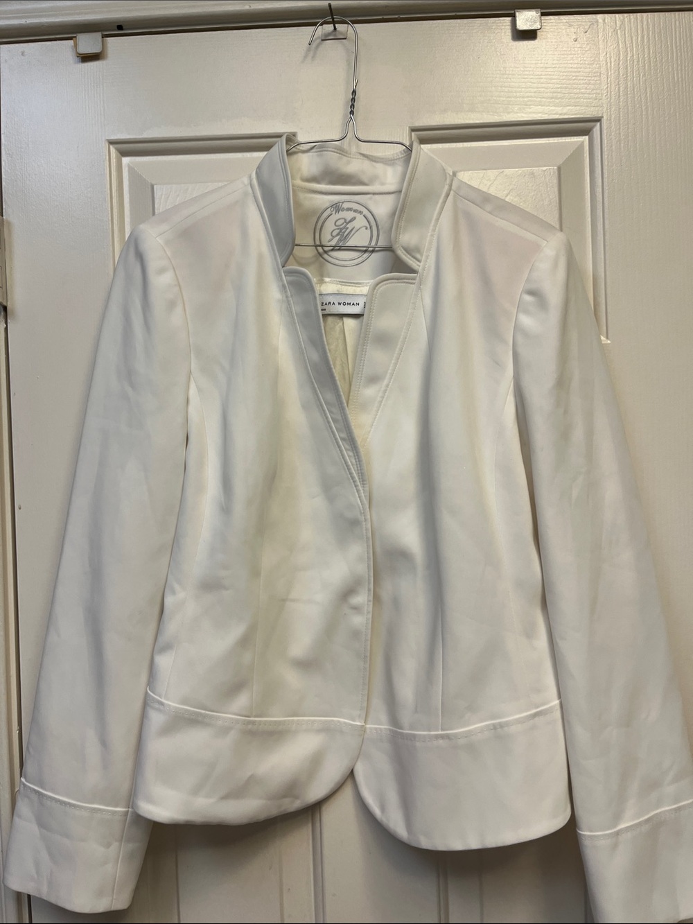 Zara Woman White Blazer Jacket XL